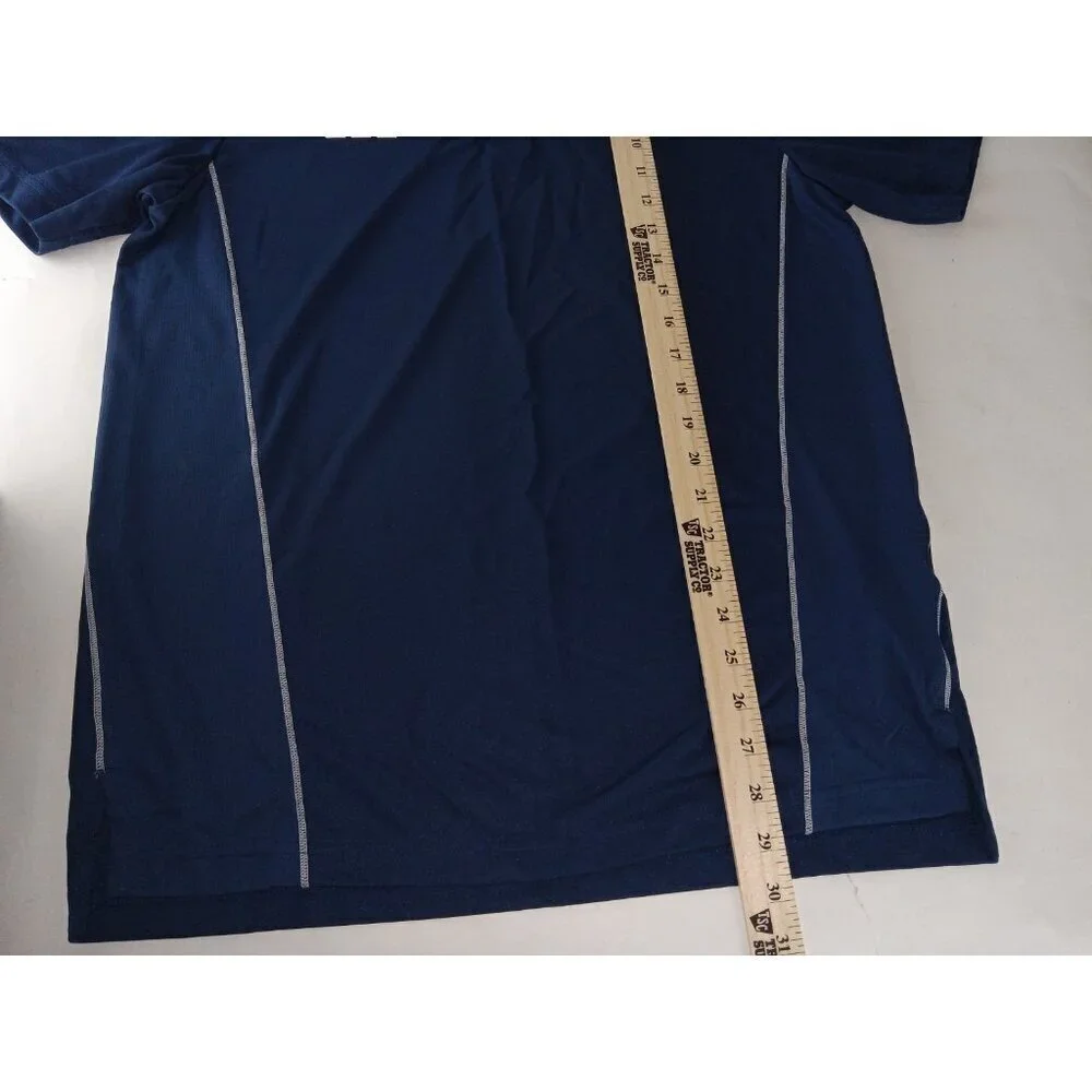 Adidas NEW Navy Blue Stetchy Athletic Sport Mens Medium Active Golf Polo Shirt